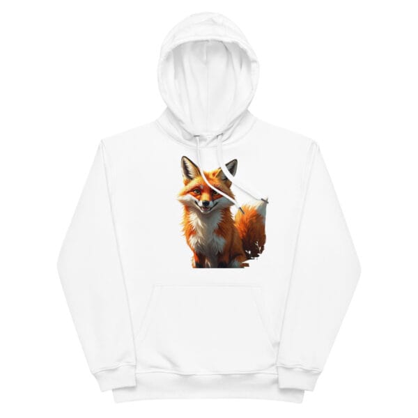 Sudadera con capucha premium eco con diseño de zorro