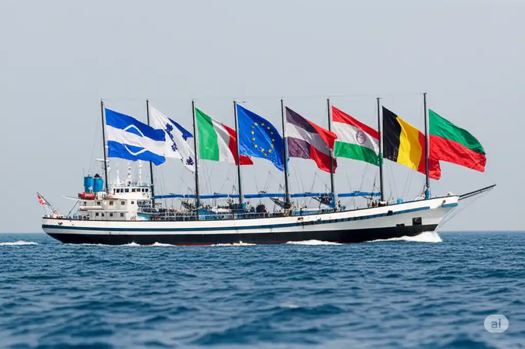 Flotilla Libertad Imagen hecha con Ia fantasiosa.