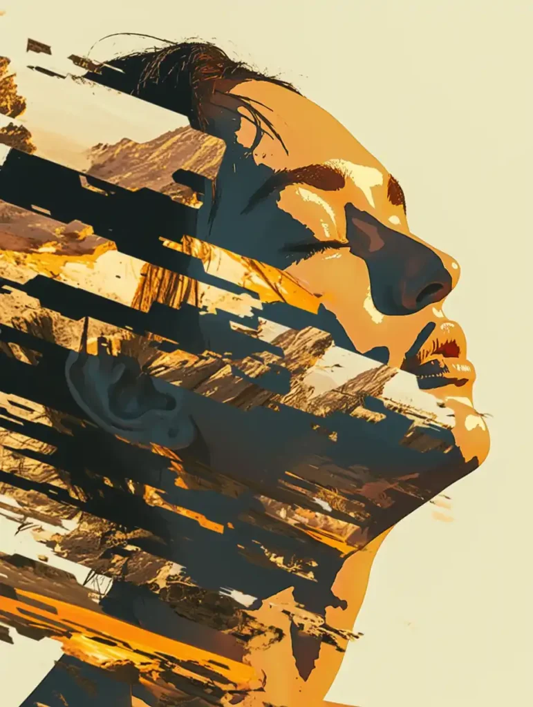 Contraste entre una imagen de IA y su firma digital oculta, ilustrando cómo funciona **SynthID Google**.